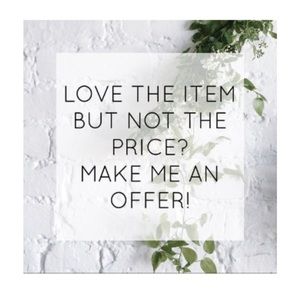 Make an offer! Save with a bundle! Opportunities are endless! Happy shopping ᵕ̈